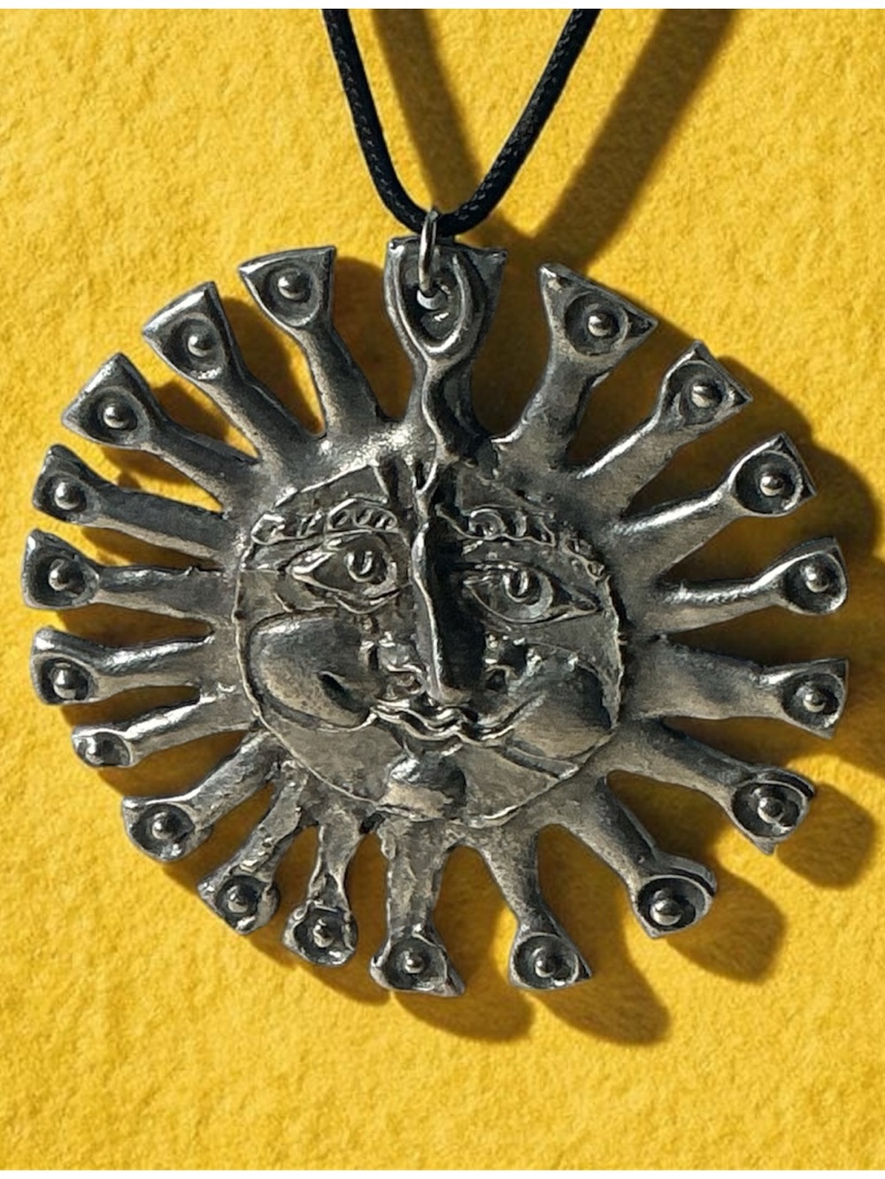 Don Drumm Artisan Sun Face Wheel Pendant
